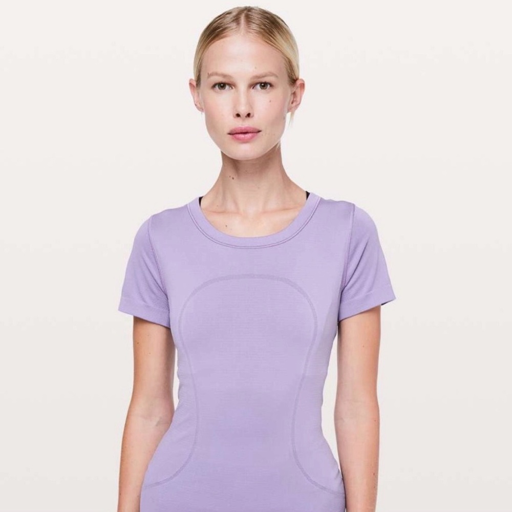 Lululemon Athletica Lilac Short Sleeve Swiftly Top